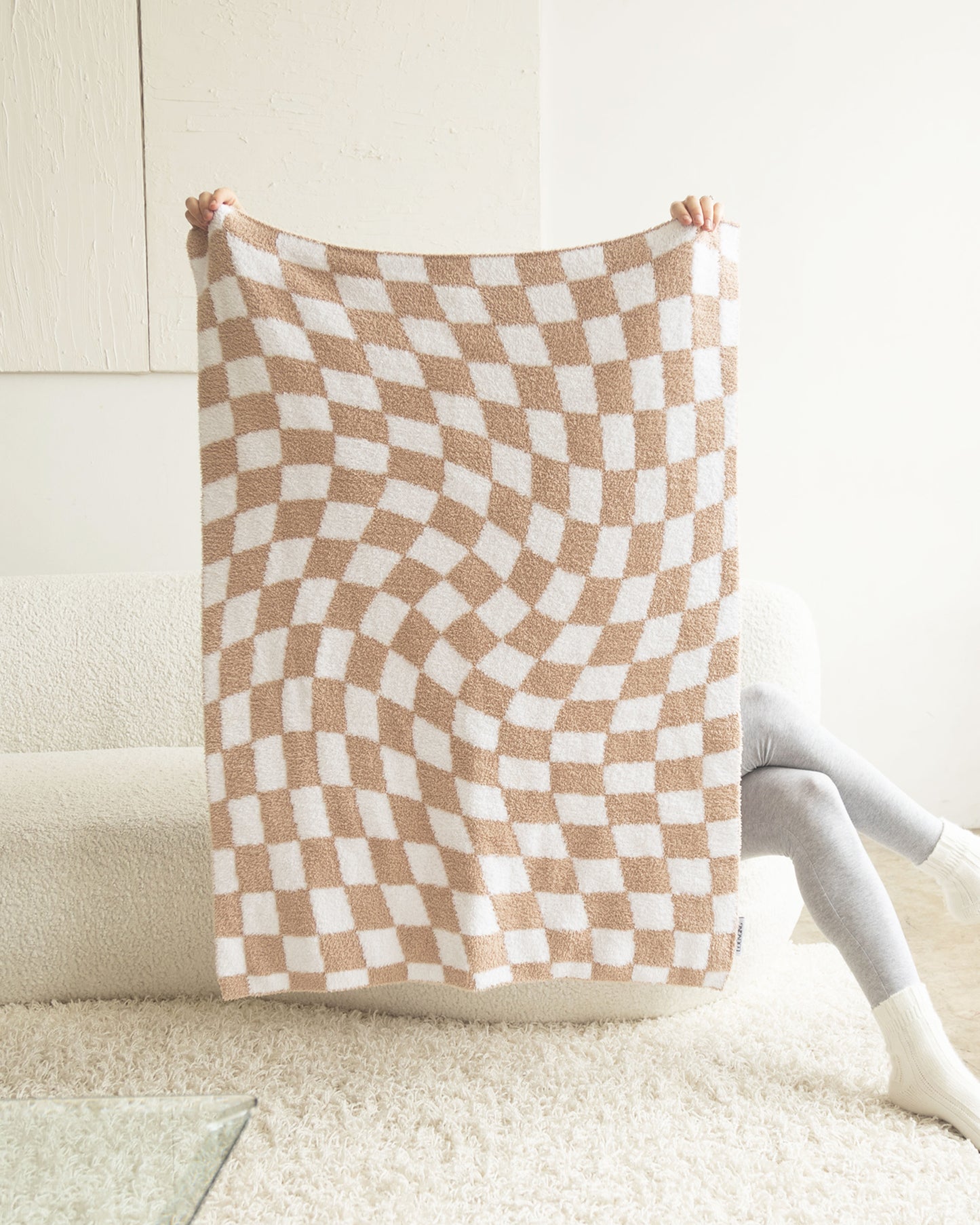MINI WAVY CHECKER - SAND